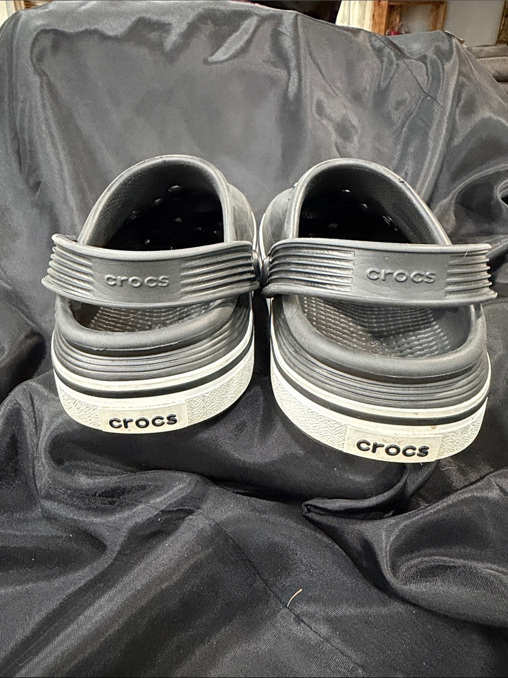 Crocs Kids Black Clog Shoes with Fun Charms Sz C 13 - Picture 4 of 7
